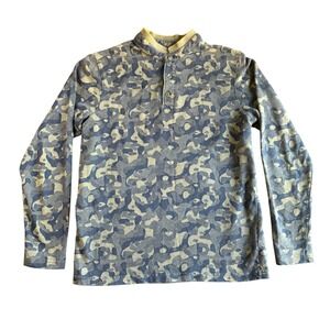 Men's Richlook Camouflage Long Sleeve Henley Shirt - Size M‎